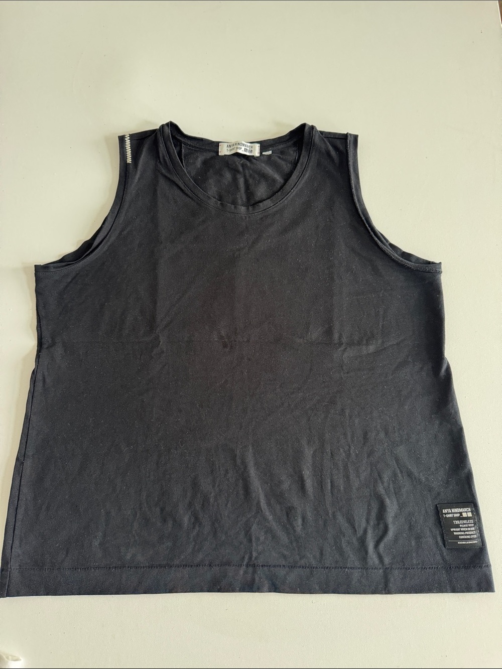 Anya Hindmarch x Uniqlo Women’s Black Cotton Tank Top